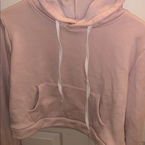 Forever 21 Pink Cropped Hoodie